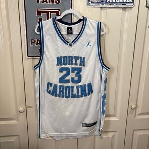 Jordan White and Blue North Carolina Jersey